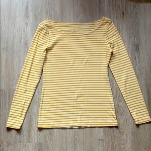 Banana Republic Yellow stripe top